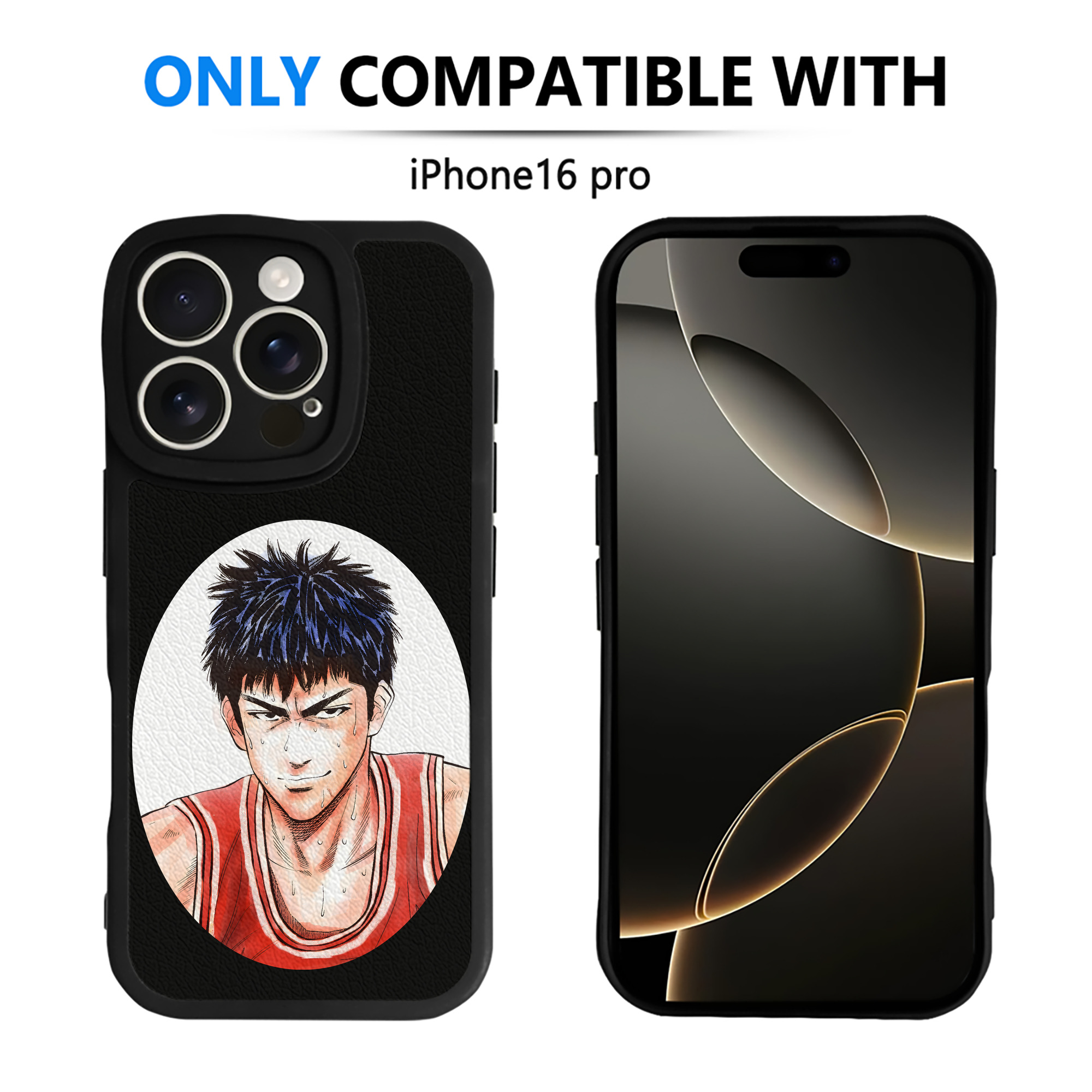 （画像用） SLAM DUNK／スラムダンク 【iPhone 16シリーズ対応】シリコンスマホケース（レザー調） 材質：シリコン